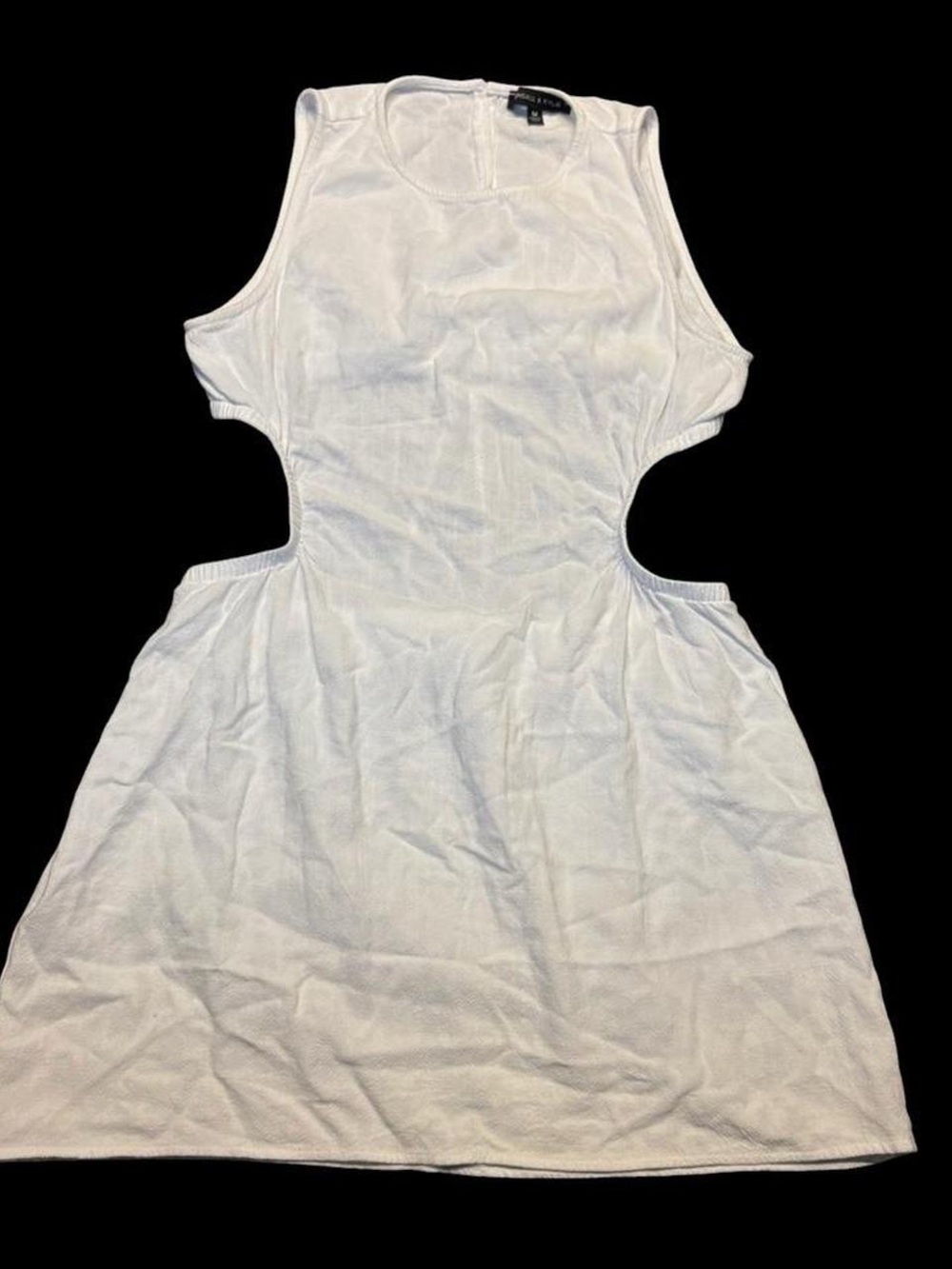Kendall & Kylie White Backless Cutout Tank Dress